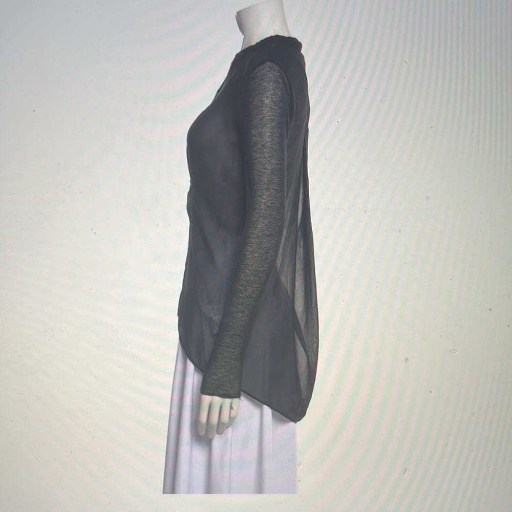 Helmut Lang Silk Button-Up Too - image 2